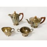 STERLING SILVER TEA & COFFEE SET - APPROX 1 KILO 82 GRAMS