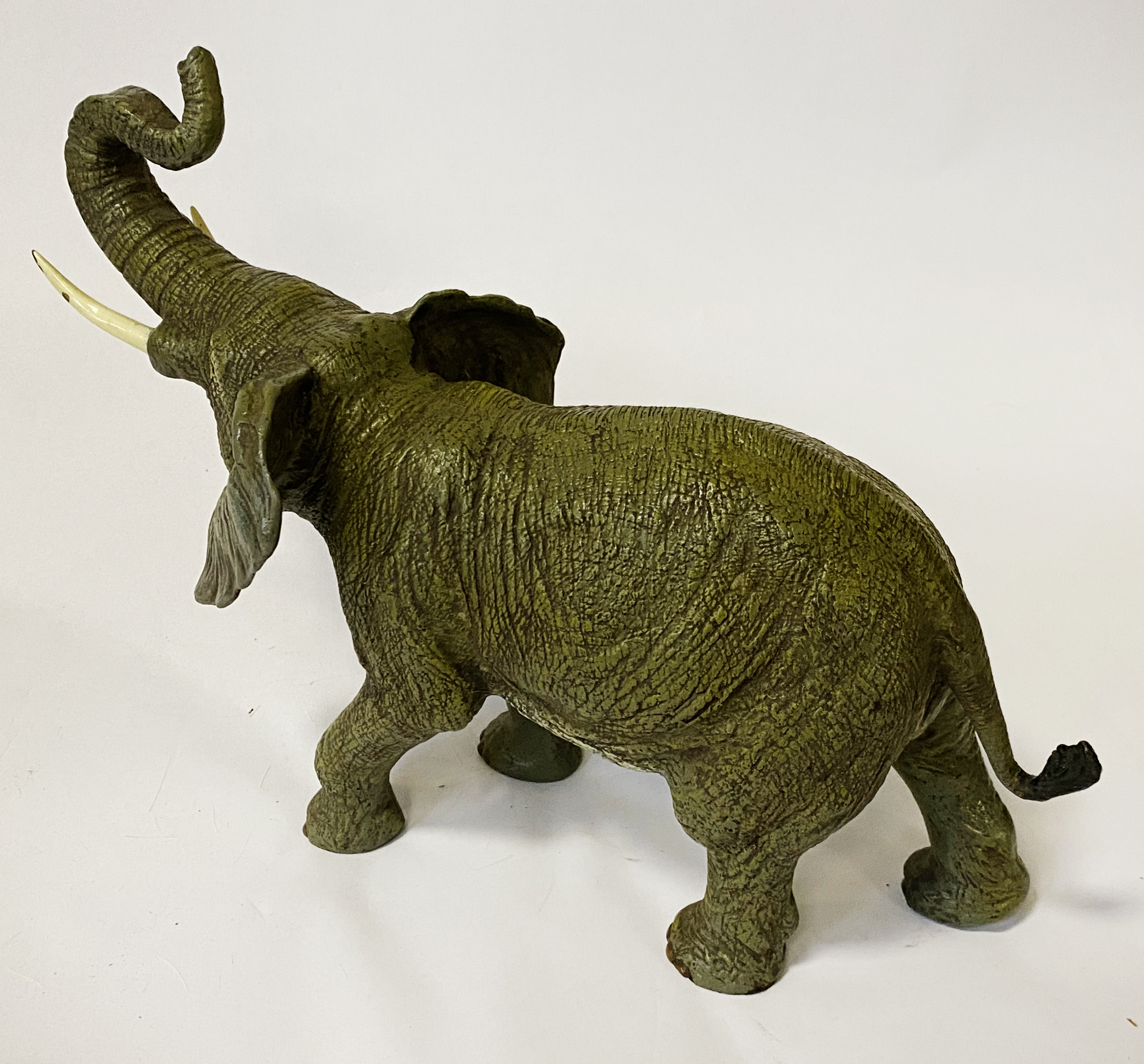 COLD PAINTED BRONZE ELEPHANT - 32 CMS (L) - Image 2 of 2