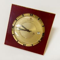 JAEGER LE COUTRE MEMOVOX TRAVEL ALARM CLOCK WITH DATE - SWISS MADE