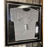 ORIGINAL BANKSY BRISTOL COLSTON T SHIRT WITH PEST CONTROL RECEIPT