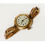 9CT GOLD CASED LADIES WATCH