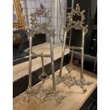 PAIR BRASS EASELS 53CMS (H)