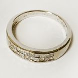 9CT GOLD DIAMOND RING - INVISIBLE SET 0.50 CT DIAMONDS APPROX