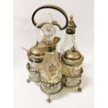 HM SILVER CRUET SET