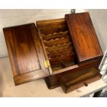 MAHOGANY STATIONERY BOX