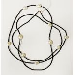 ONYX & PEARL NECKLACE