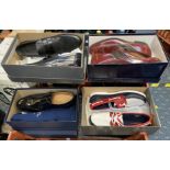 6 PAIRS OF DESIGNER SHOES IN BOXES - VARIOUS SIZES