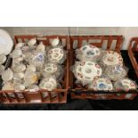 TWO TRAYS OF COALPORT BROADWAY MARONE AS NEW