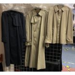 3 BURBERRY COATS - 2 RAINCOATS & 1 JACKET