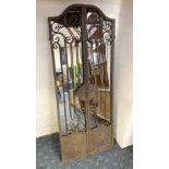 LARGE CAST IRON GATE MIRROR