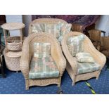 WICKER 5 PIECE CONSERVATORY SUITE