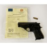 LUSBER 84 HANDGUN WITH DEACTIVACTION CERTIFICATE