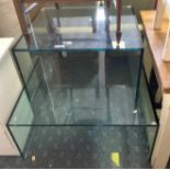 2 GLASS COFFEE TABLES