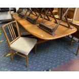 DANISH DINING TABLE & FOUR CHAIRS