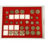 MOSTLY PRE 1947 MIXED SILVER COINS & OTHERS