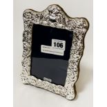 HM SILVER EMBOSSED PHOTO FRAME 20CM (H) X 14CMS (W) APPROX