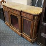 FRENCH STYLE MARBLE TOP SIDEBOARD - A/F