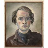 OIL ON CANVAS OF PORTRAIT OF MAN - SIGNED BY ALAN MAPSTONE 50CMS X 60CMS