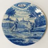 EARLY DELFT CALENDER PLATE 23CMS (D)