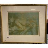 EROTIC 69 LITHOGRAPH PRINT OLA BILLGREEN 49CMS X 30CMS