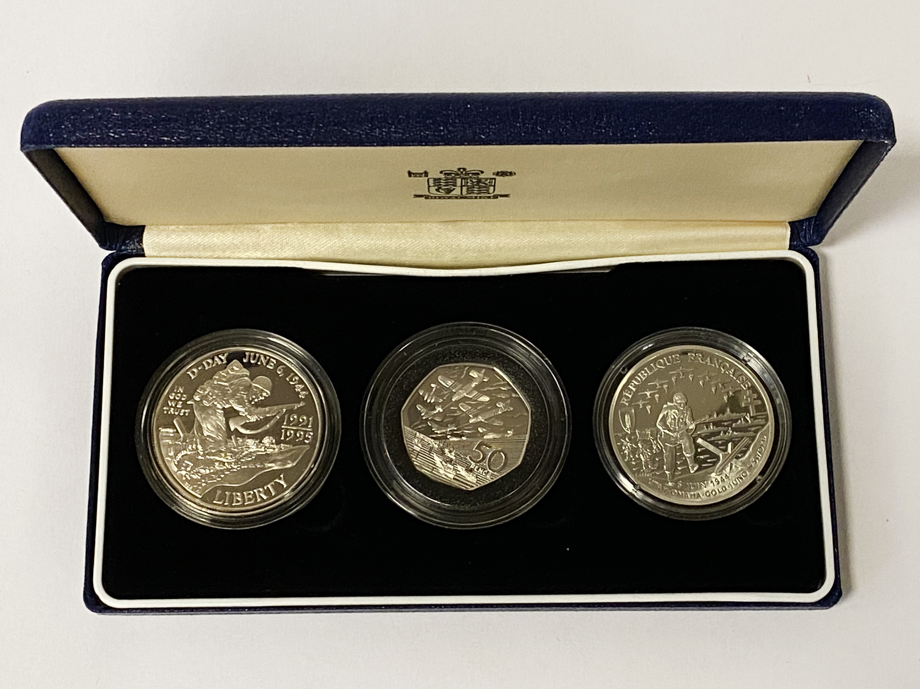 3 COIN SILVER PROOF COLLECTION & CERTIFICATE 1994 - Image 2 of 2