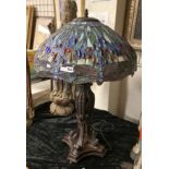 LARGE TIFFANY STYLE FLOOR LAMP - 92 CMS (H) APPROX