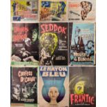 11 A1 OR SMALLER VINTAGE GRINDHOUSE B-MOVIE POSTERS - A/F