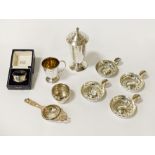 3 H/M SILVER ITEMS & SOME PLATED ITEMS GARRARDS