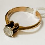 GOLD OLD CUT DIAMOND RING - SIZE O