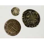 CHARLES I SHILLING HENRY VI GROAT & EDWARD I FARTHING