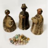 3 MINIATURES & MARBLES