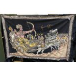 LARGE EMBELLISHED WALL HANGING - BATTLE OF KURUKHZHETRA