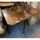 ART NOUVEAU INLAID MAHOGANY SUTHERLAND TABLE