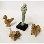 4 TERRACOTTA FIGURES EGYPTIAN