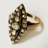 OLD CUT DIAMOND RING - SIZE M