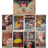 9 A0 VINTAGE GRINDHOUSE B-MOVIE POSTERS - A/F