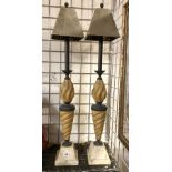 PAIR OF LAMPS - 92 CMS (H)