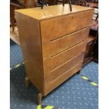 1947 ALVAR AALTO ARTEK 5 DRAWER CHEST / CABINET - A/F