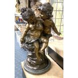 LARGE BRONZE MOREAU STYLE FIGURE 55CMS (H)