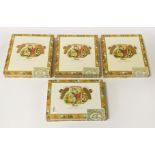 4 BOXES OF ROMEO & JULIETA CIGARS - SEALED