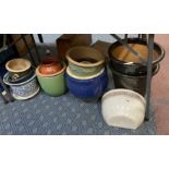 QTY GLAZED POTS