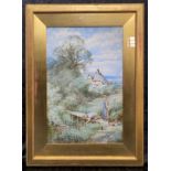 HENRY JOHN SYLVESTER STANNARD SIGNED WATERCOLOUR - VERY GOOD CONDITION, NO FOXING 52 X 35 CMS
