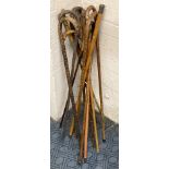 QTY OF WALKING STICKS