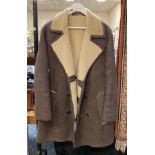 HARRODS LAMBS WOOL MEN'S COAT SIZE MEDIUM - GOOD CONDITION