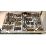 TRAY OF ELECTROPLATED CUTLERY