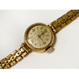 9 CARAT GOLD LADIES WATCH