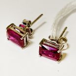 RUBY STUD EARRINGS