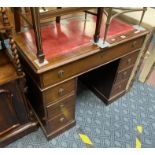 EDWARDIAN PEDESTAL DESK