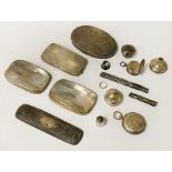 INTERESTING ITEMS INCL.SOUVENIR COINS, SCRAP SILVER (APPROX 10OZ)