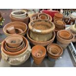 QTY TERRACOTTA POTS